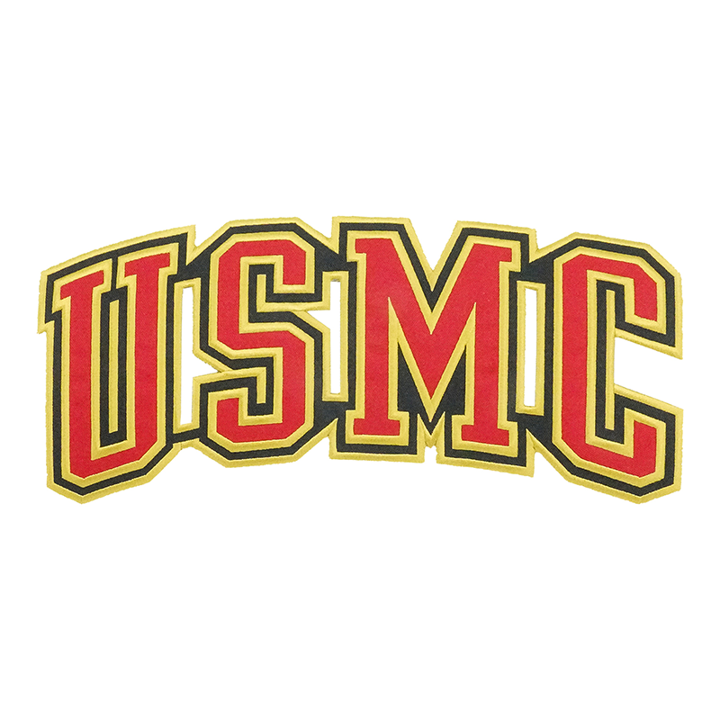 USMC Patch, 12 Inch Marine Corps Iron on Patch