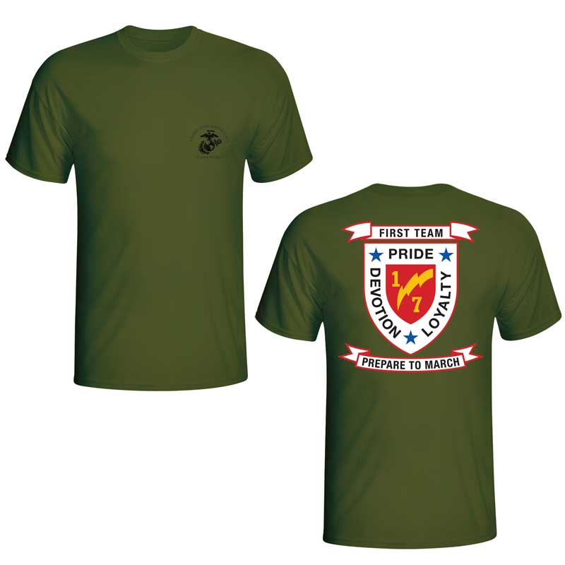 1st Bn 7th Marines Suicide Charlie Marines Unit T-Shirt