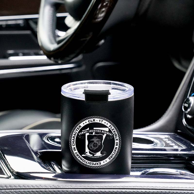 Combat Logistics Regiment-17 (CLR-17) USMC Stainless Steel Marine Corps Tumbler - 20 oz