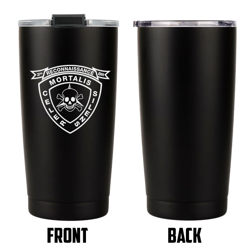 3rd Recon logo tumbler, 3rd Recon coffee cup, 3rd Reconnaissance Bn USMC, Marine Corp gift ideas, USMC Gifts for women