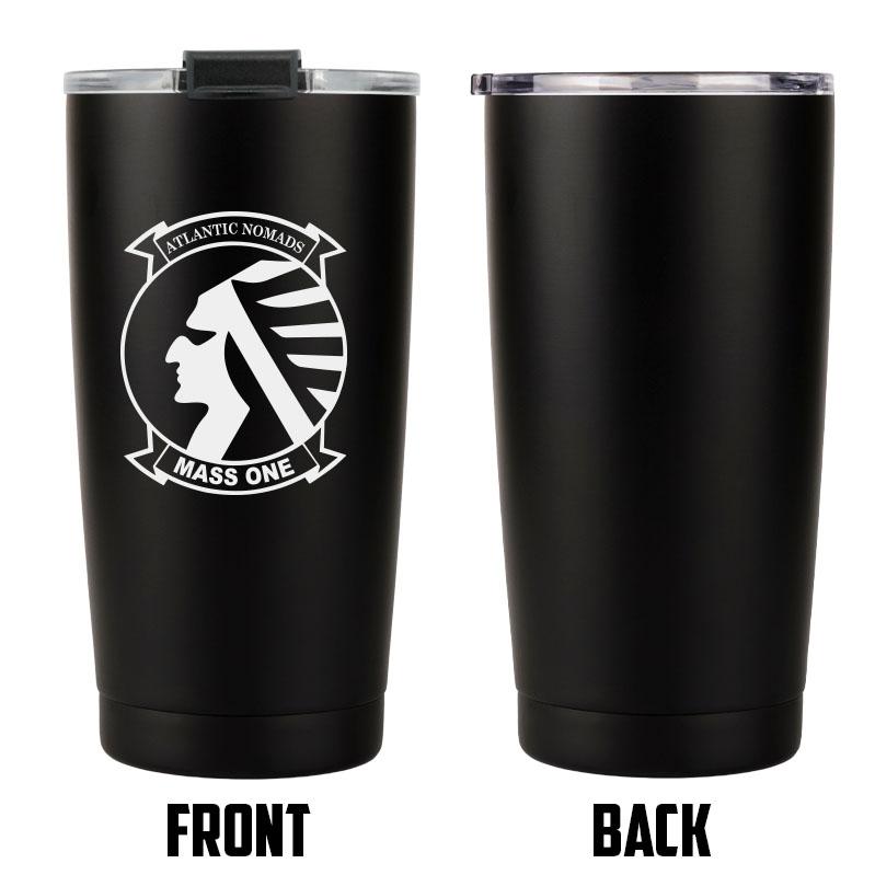MASS-1 logo tumbler, MASS-1 coffee cup, Marine Air Support Squadron 1 USMC, Marine Corp gift ideas, USMC Gifts for women