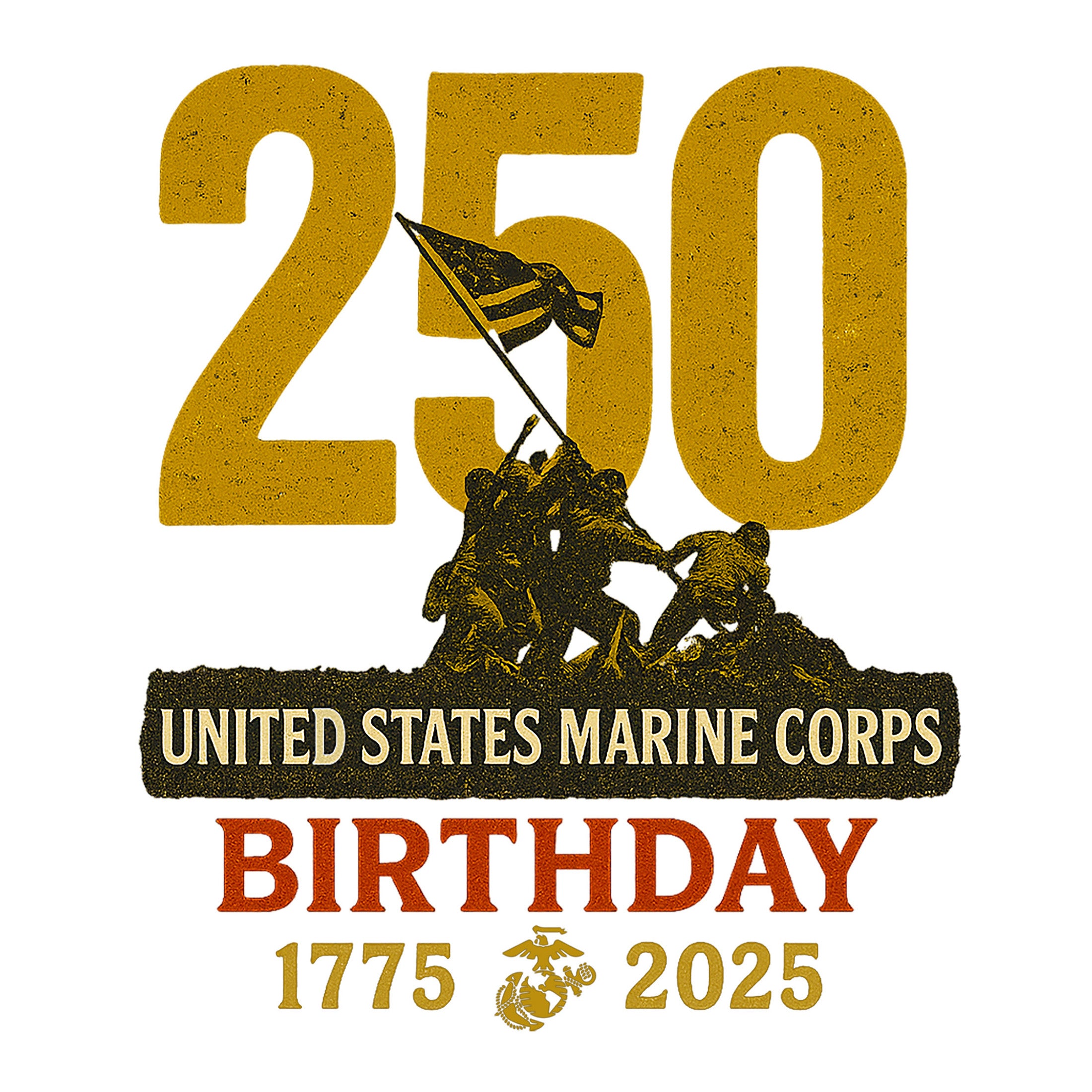 Marines 250th Birthday Iwo Jima Sweatshirt