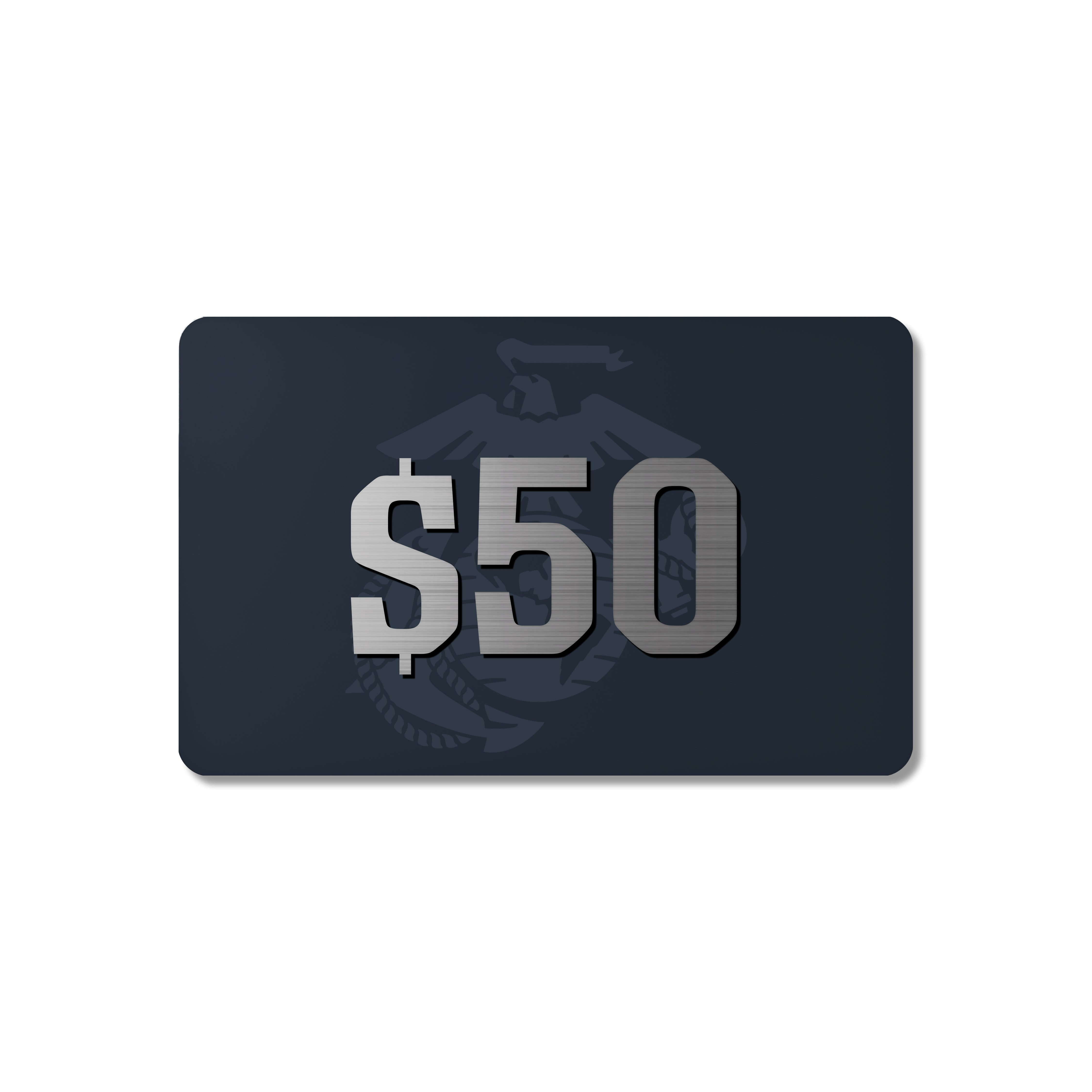Online digital gift card for Marine Corps Gift Shop, available instantly by email. USMC Gift Card. Marines Digital Gift Card