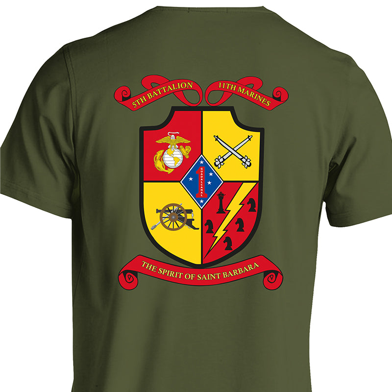 5th Bn 11th Marines USMC Unit T-Shirt