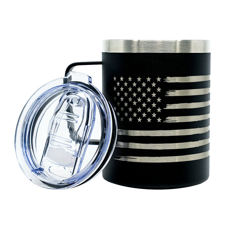 12 oz American Flag Coffee Mug Tumbler