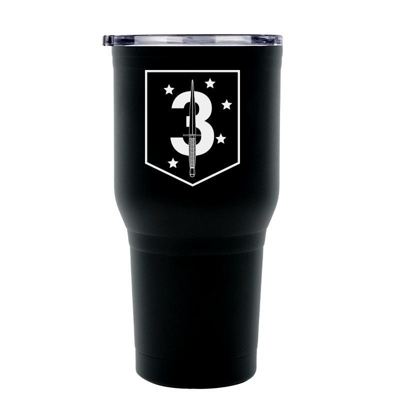 3rd MSOB USMC Unit logo tumbler, 3rd Marine Special Forces coffee cup, 3rd MSOB USMC, Marine Corp gift ideas, USMC Gifts for women