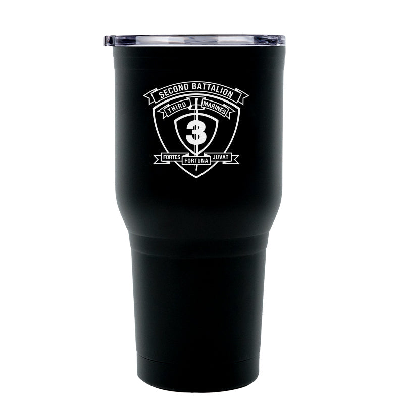 Second Battalion Third Marines Unit Logo tumbler, 2/3 coffee cup, 2d Bn 3rd Marines USMC, Marine Corp gift ideas, USMC Gifts for men or women 30oz