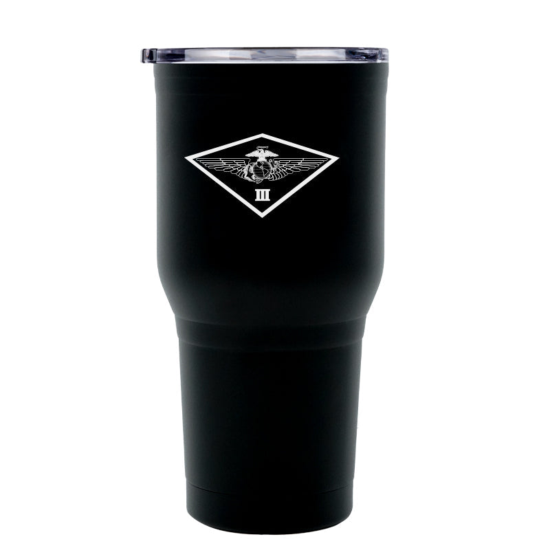 3rd Marine Aircraft Wing USMC Unit Logo tumbler, 3rd MAW USMC coffee cup, 3rd MAW Marines USMC, Marine Corp gift ideas, USMC Gifts for women or men