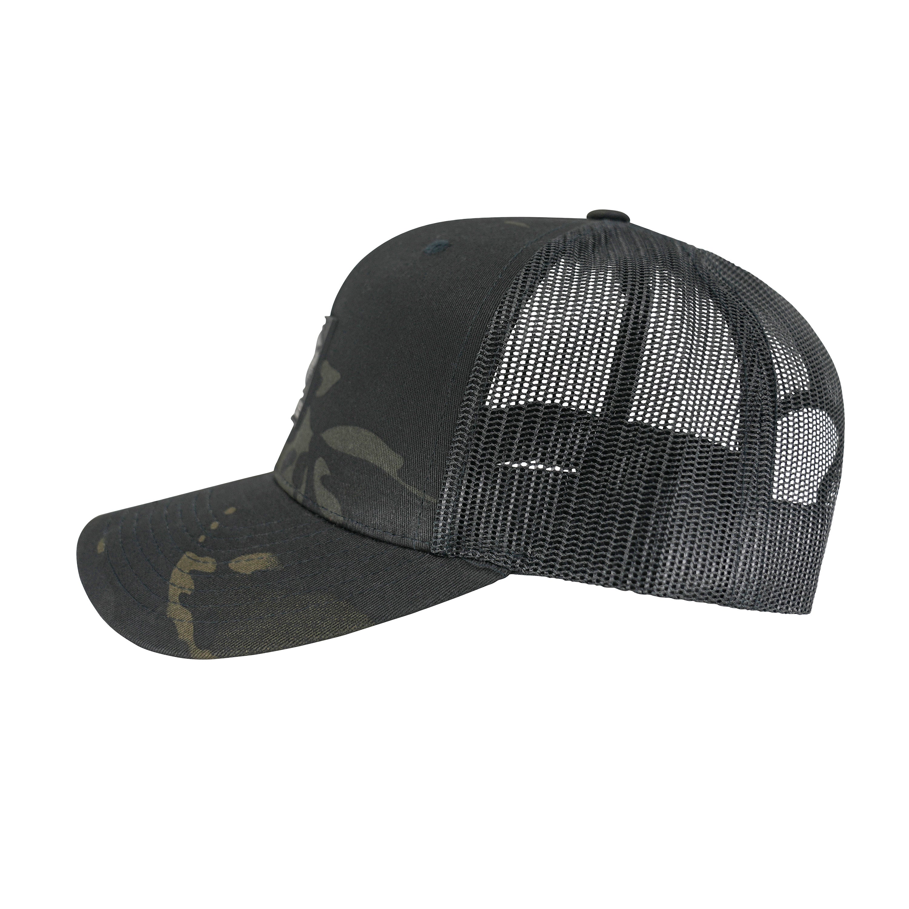 Marines Multicam Trucker Hat <br> Snapback Rubber EGA Patch