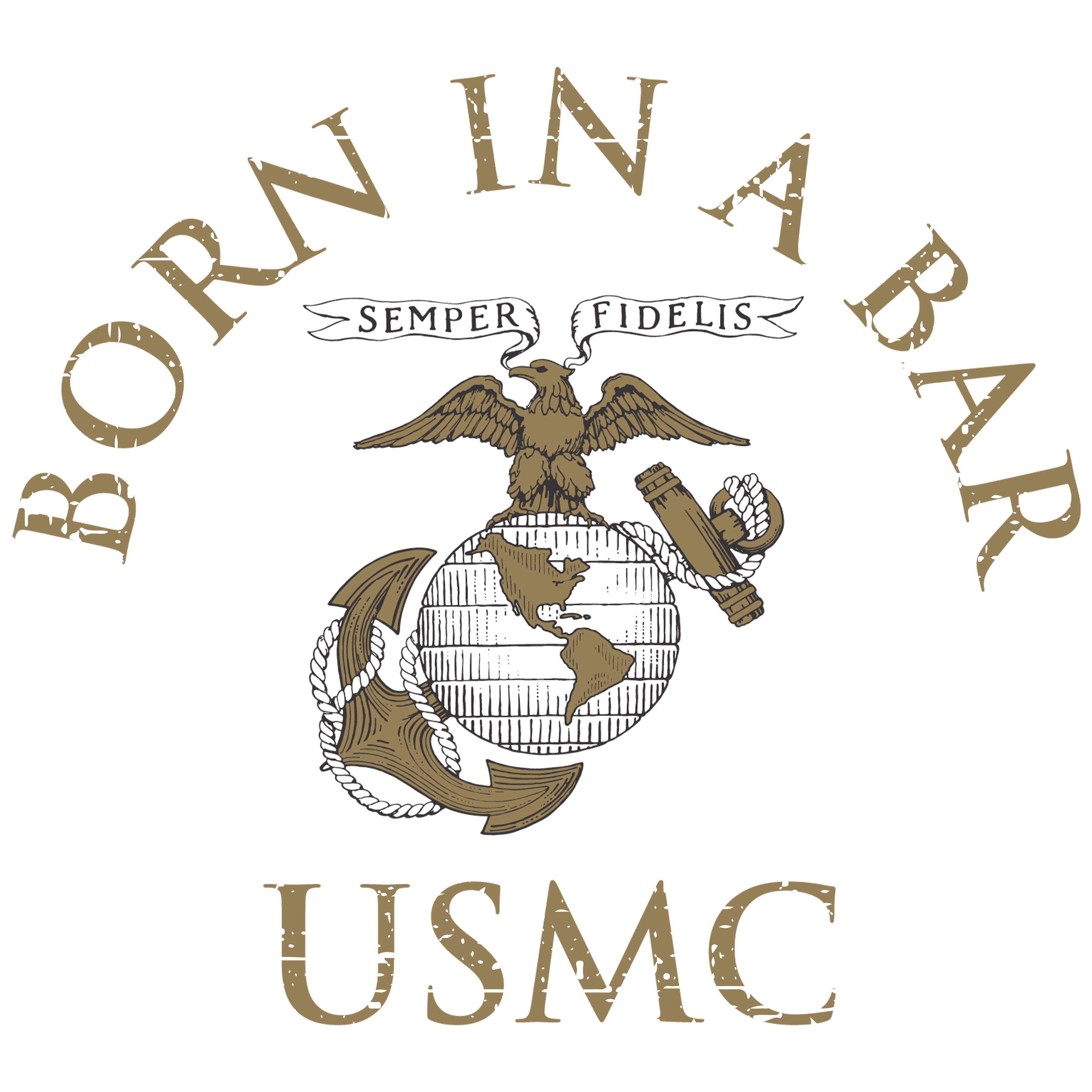 USMC Tun Tavern Born in a Bar Sweatshirt