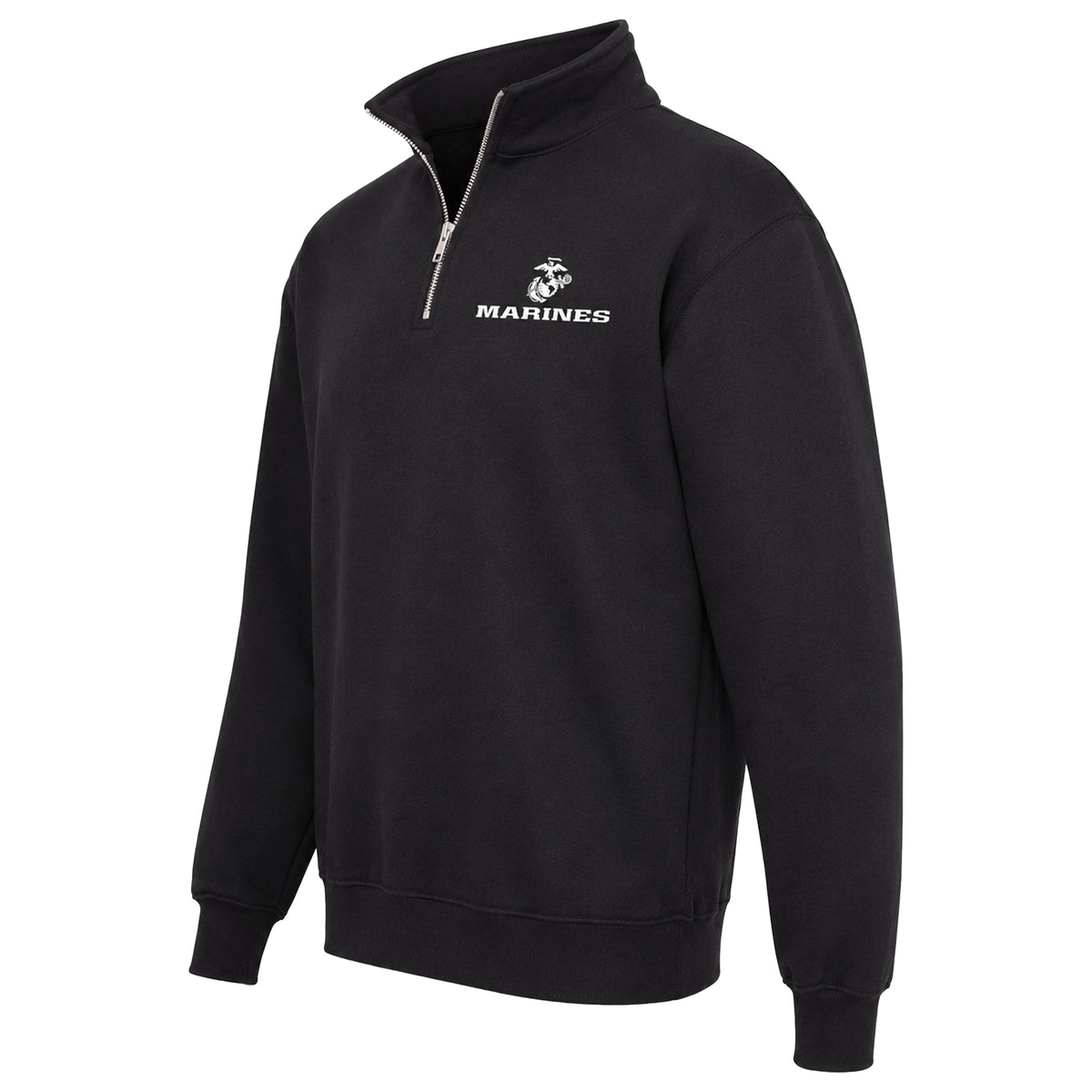 Black Marines Eagle Globe and Anchor midweight quarter-zip pullover