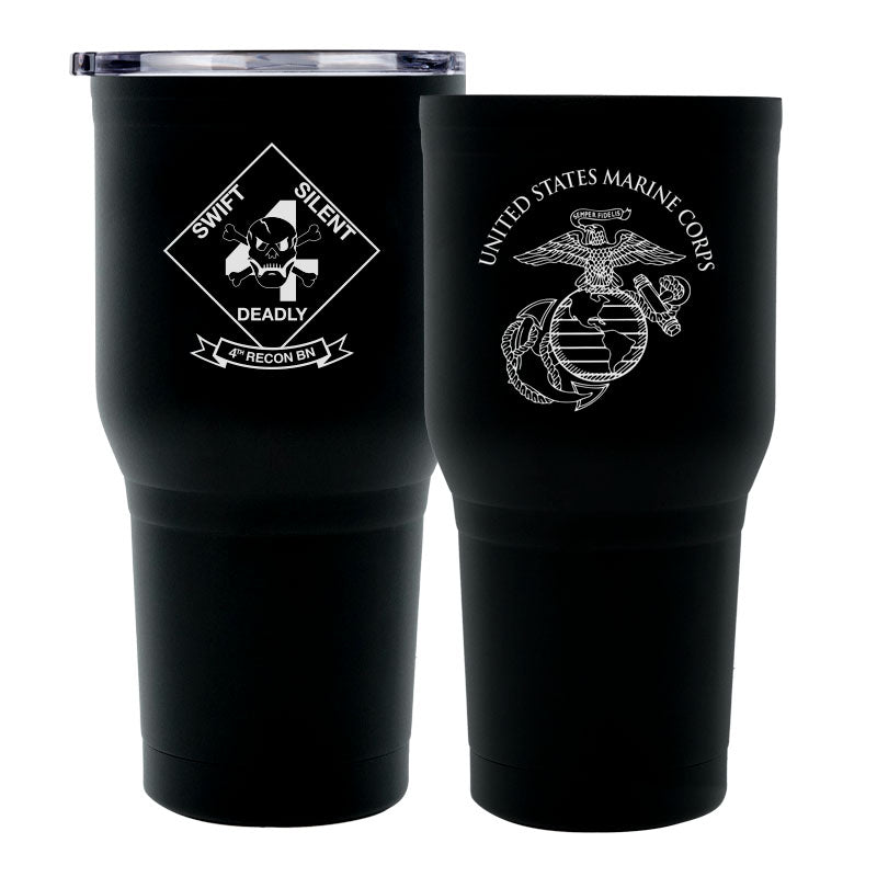 4th Reconnaissance Battalion Marines USMC Marine Corps Tumbler-30 oz