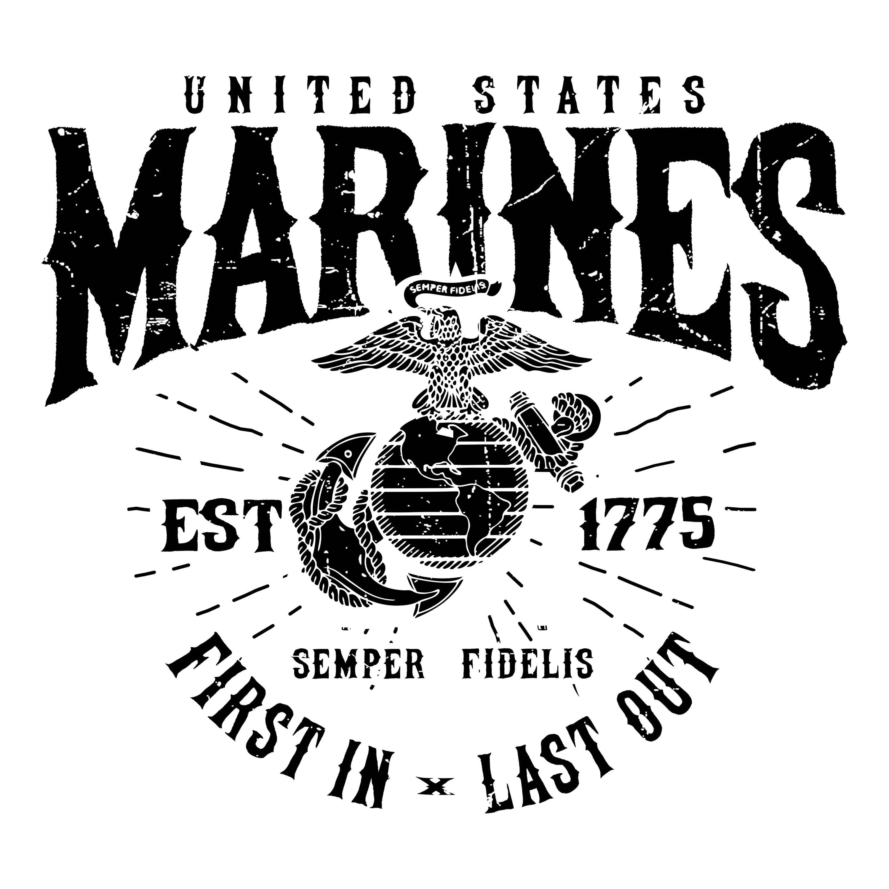 U.S. Marines First In Last Out Hoodie