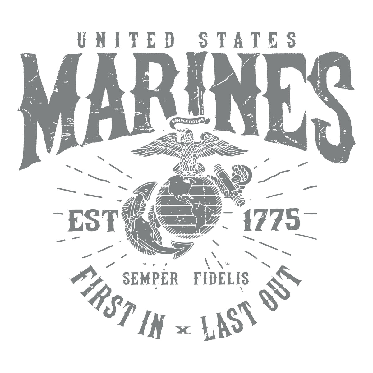 Marines First In Last Out Artwork