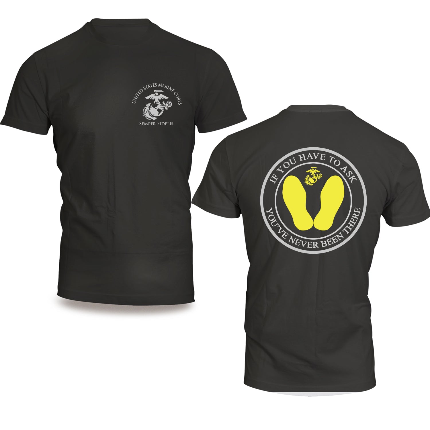 Marine Corps Yellow Footprints T-Shirt