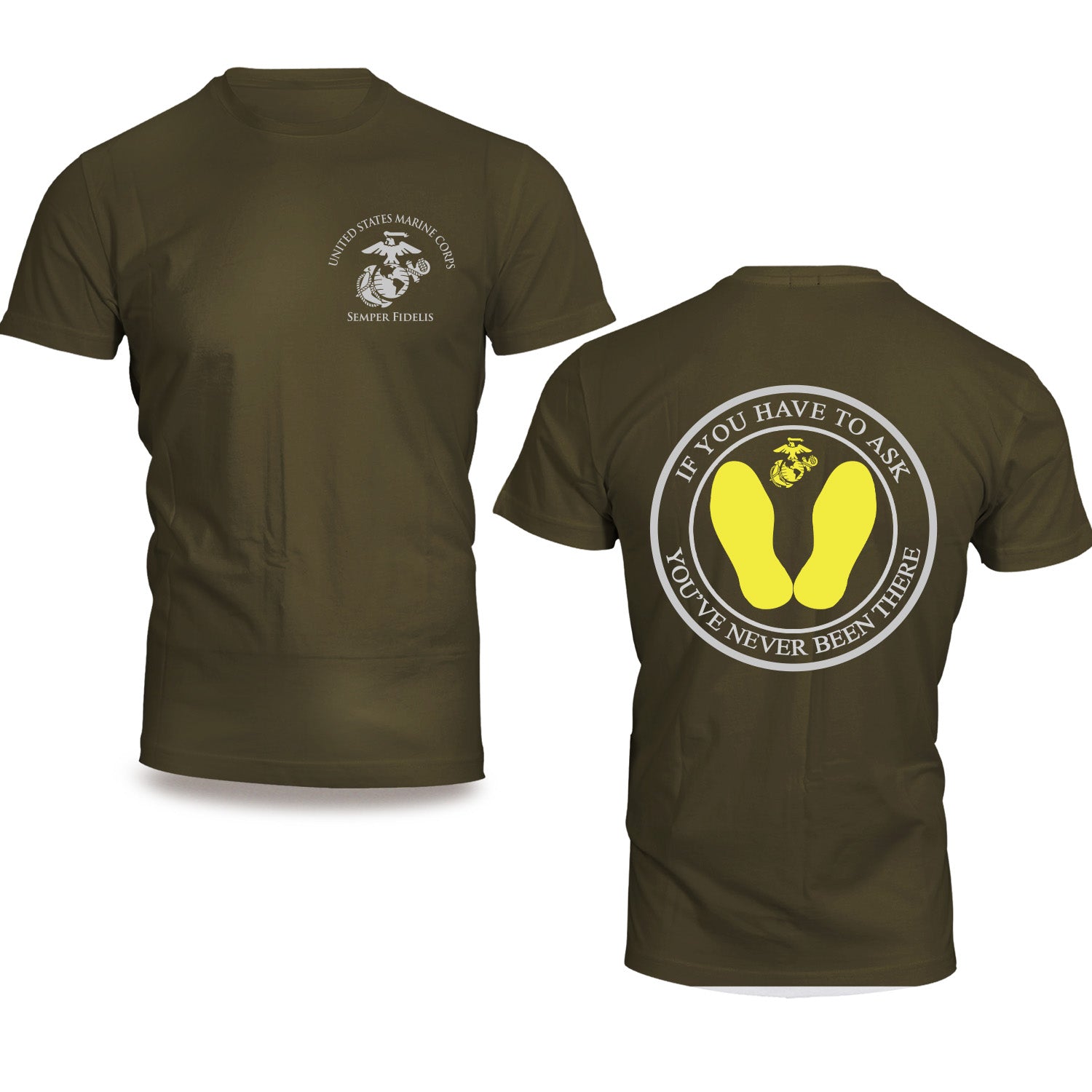 Marine Corps Yellow Footprints T-Shirt