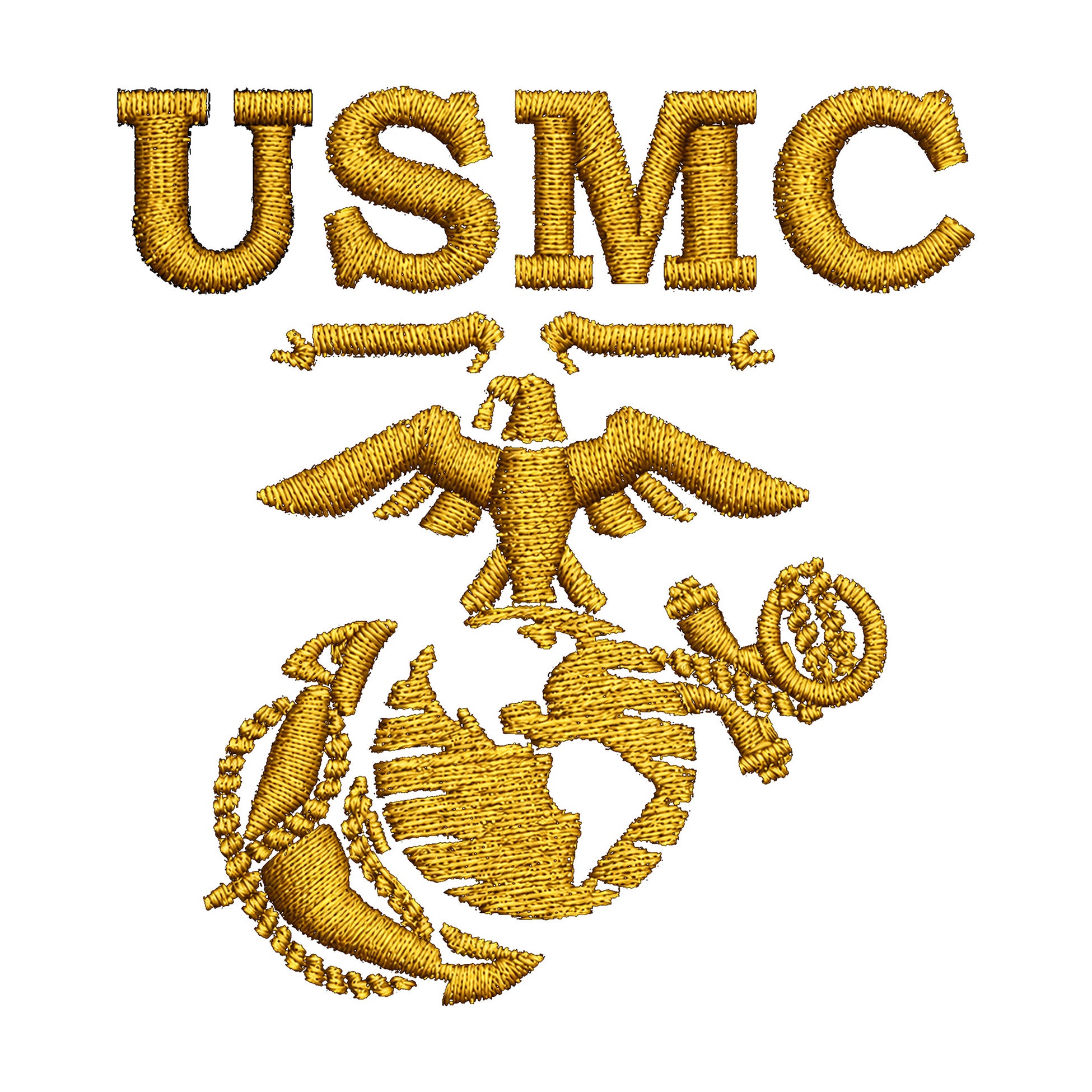 Limited Edition USMC Old School EGA Embroidered Denim Shirt Jacket