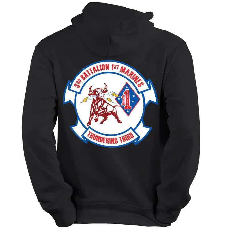 3/1 unit sweatshirt, 3/1 unit hoodie, 3rd battalion 1st Marines unit sweatshirt, USMC Unit Hoodie, USMC unit gear