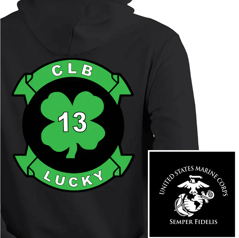 Combat Logistics Battalion-13 Unit USMC Unit hoodie, CLB-13 USMC Unit Logo sweatshirt, USMC gift ideas, Marine Corp gifts women or men, USMC unit logo gear, USMC unit logo sweatshirts