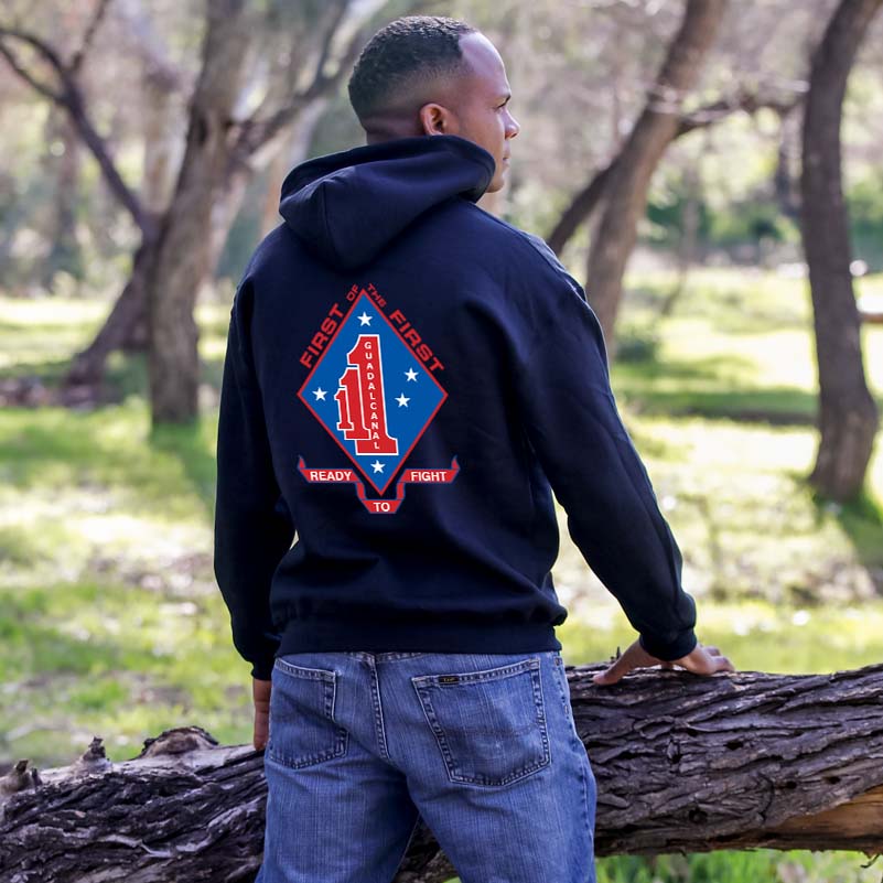 1st Battalion 1st Marines USMC Unit Hoodie