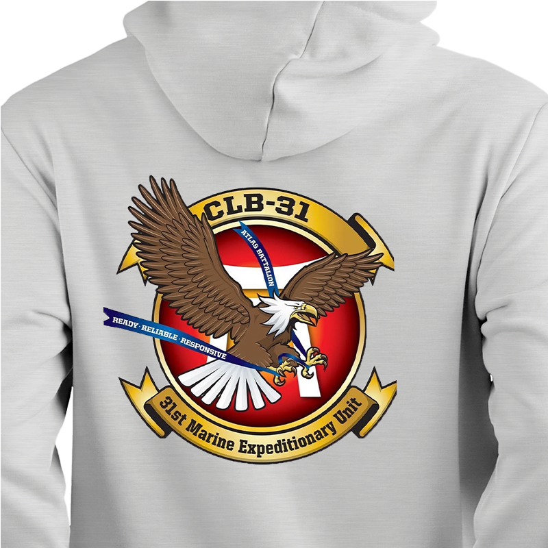 Combat Logistics Battalion 31 USMC Unit hoodie, CLB-31 USMC Unit Logo sweatshirt, USMC gift ideas, Marine Corp gifts women or men, USMC unit logo gear, USMC unit logo sweatshirts