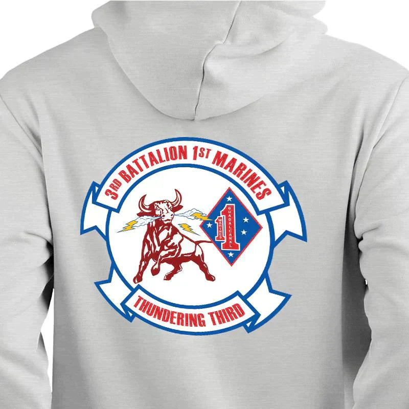 3/1 unit sweatshirt, 3/1 unit hoodie, 3rd battalion 1st Marines unit sweatshirt, USMC Unit Hoodie, USMC unit gear
