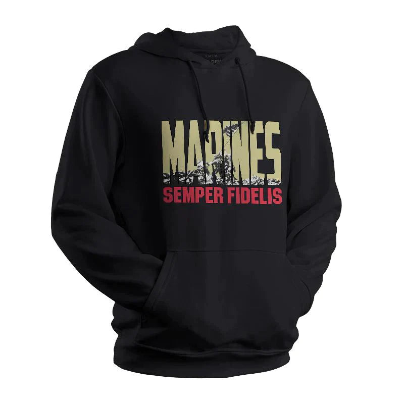 Marines Semper Fidelis Iwo Jima Hoodie