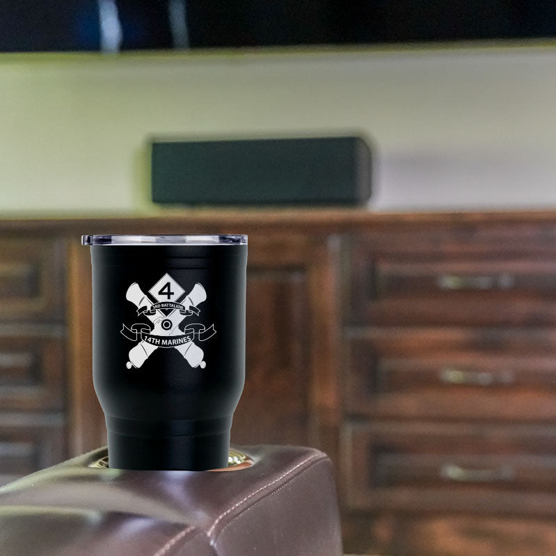 3rd Battalion 14th Marines logo tumbler, 3rd Battalion 14th Marines coffee cup, 3d Battalion 14th Marines USMC, Marine Corp gift ideas, USMC Gifts for women 30oz