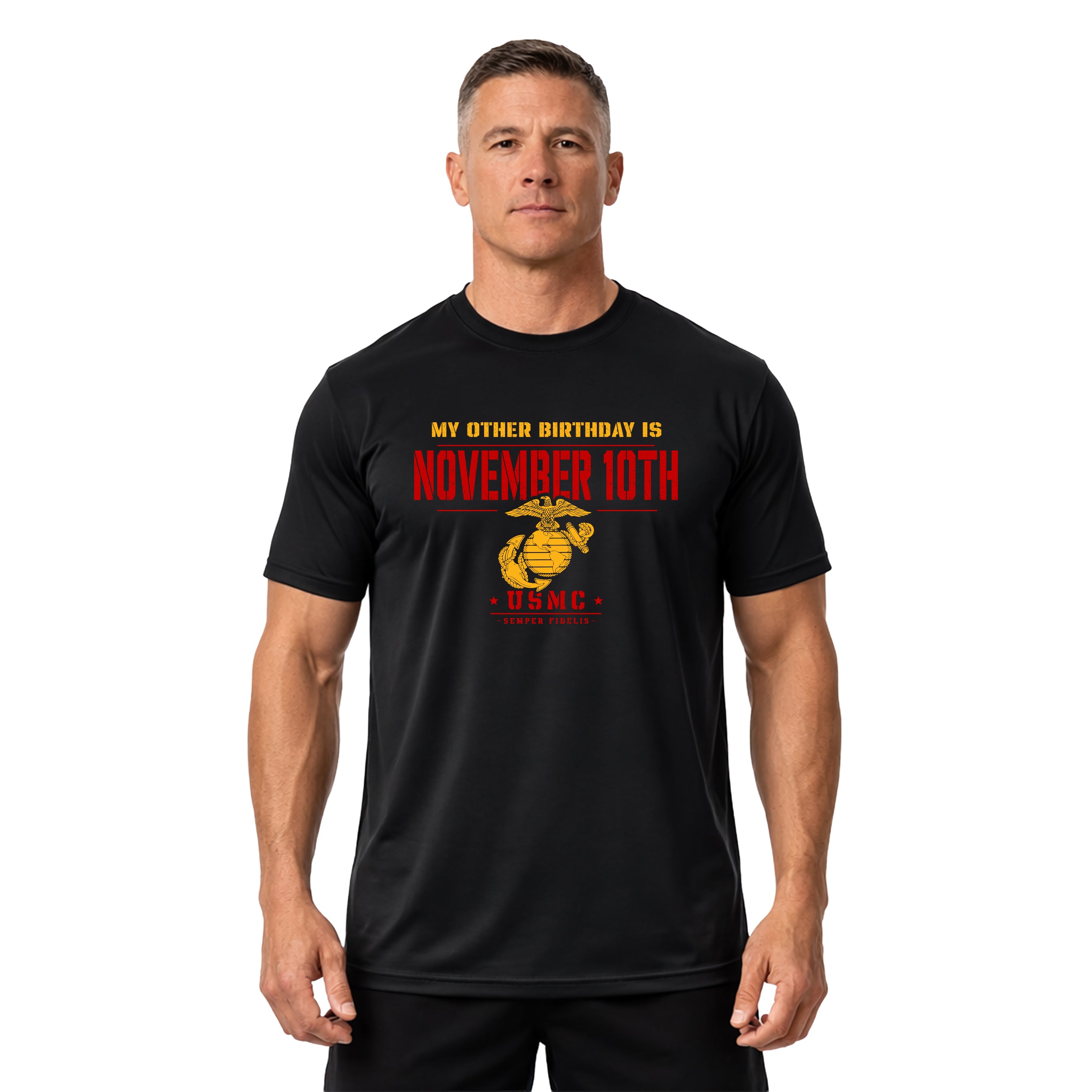 Marines November 10th Semper Fi Birthday Performance T-Shirt