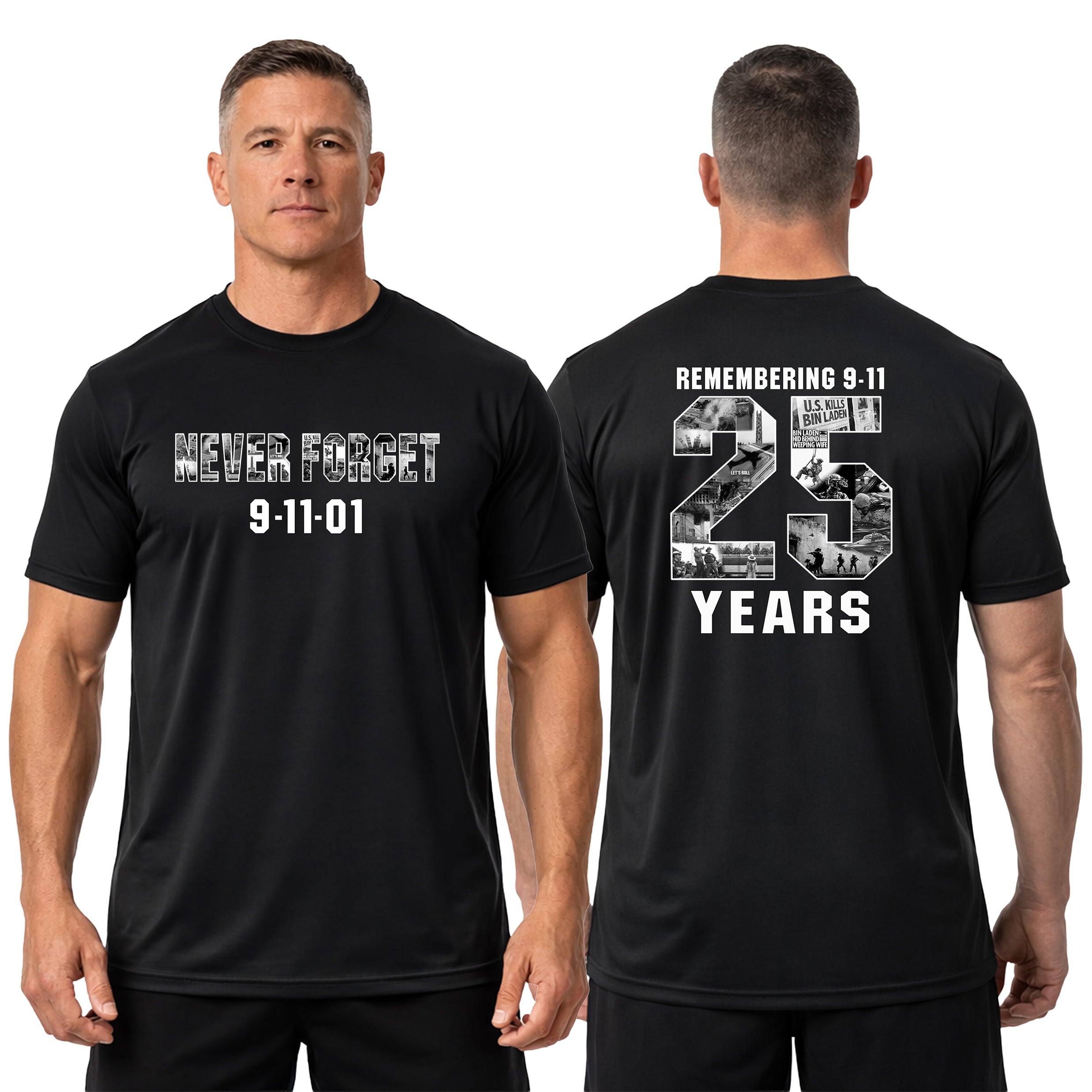 Never Forget 9/11 – 25 Years Performance T-Shirt