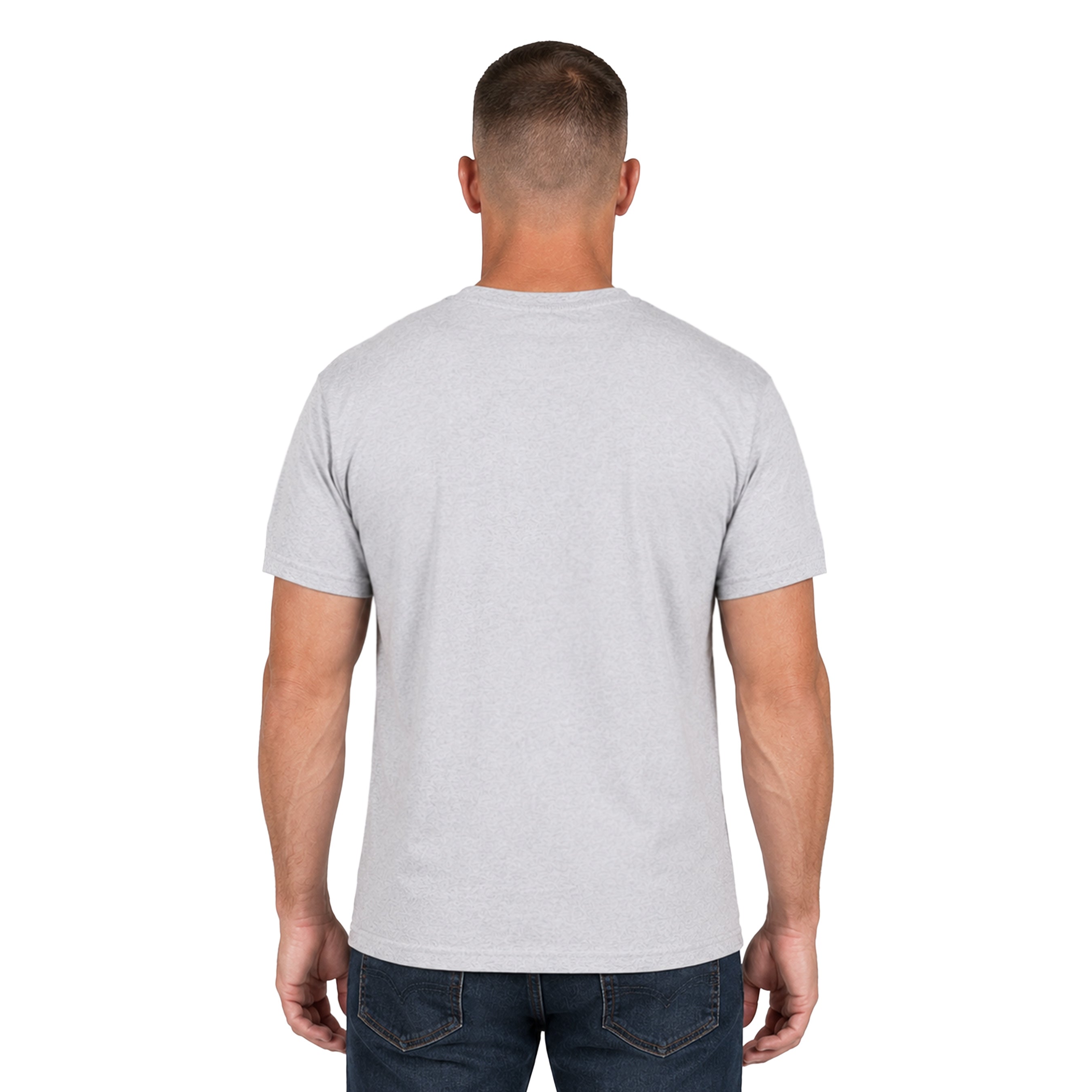 USMC Split Flag & EGA T-Shirt - Heather Gray