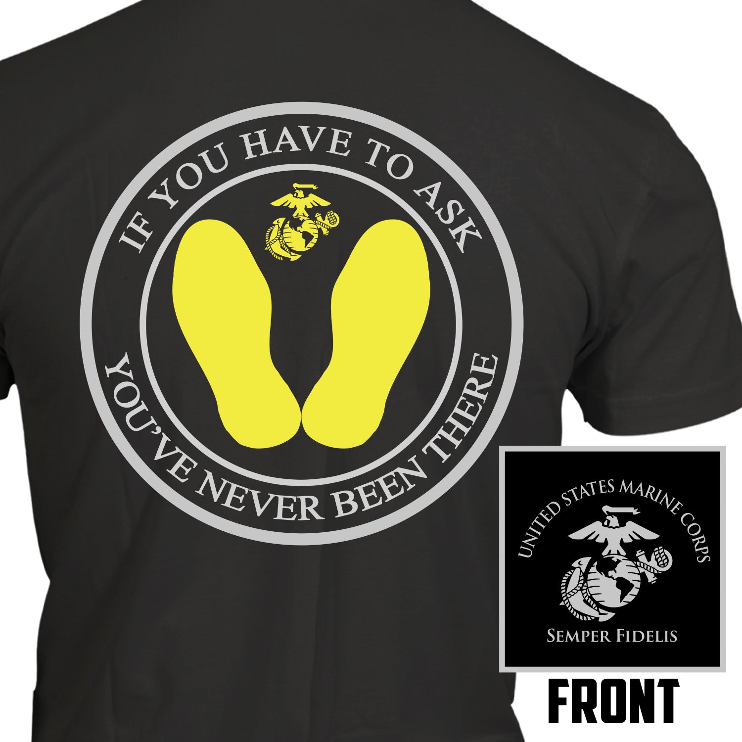 Marine Corps Yellow Footprints T-Shirt