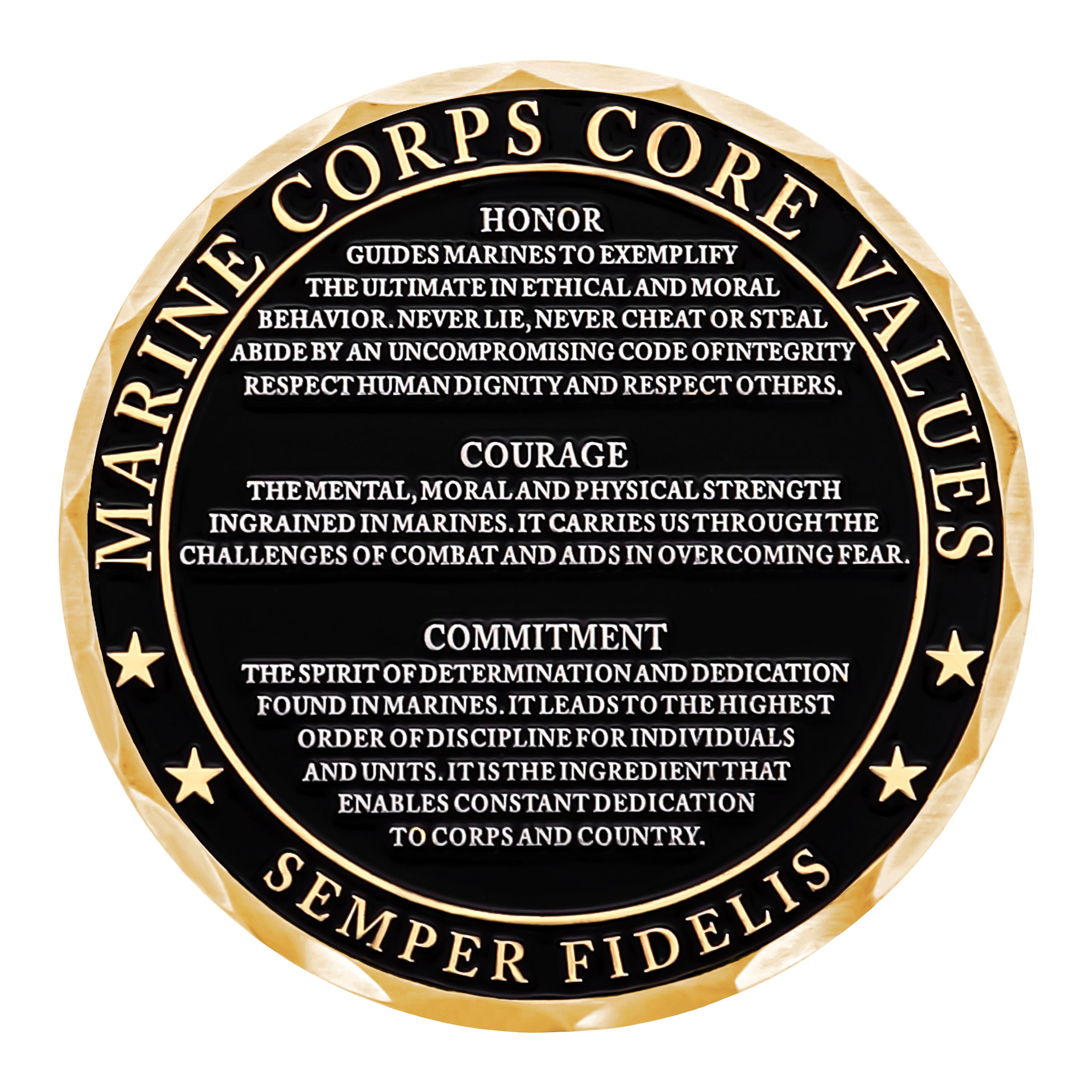 USMC Core Values USMC Challenge Coin
