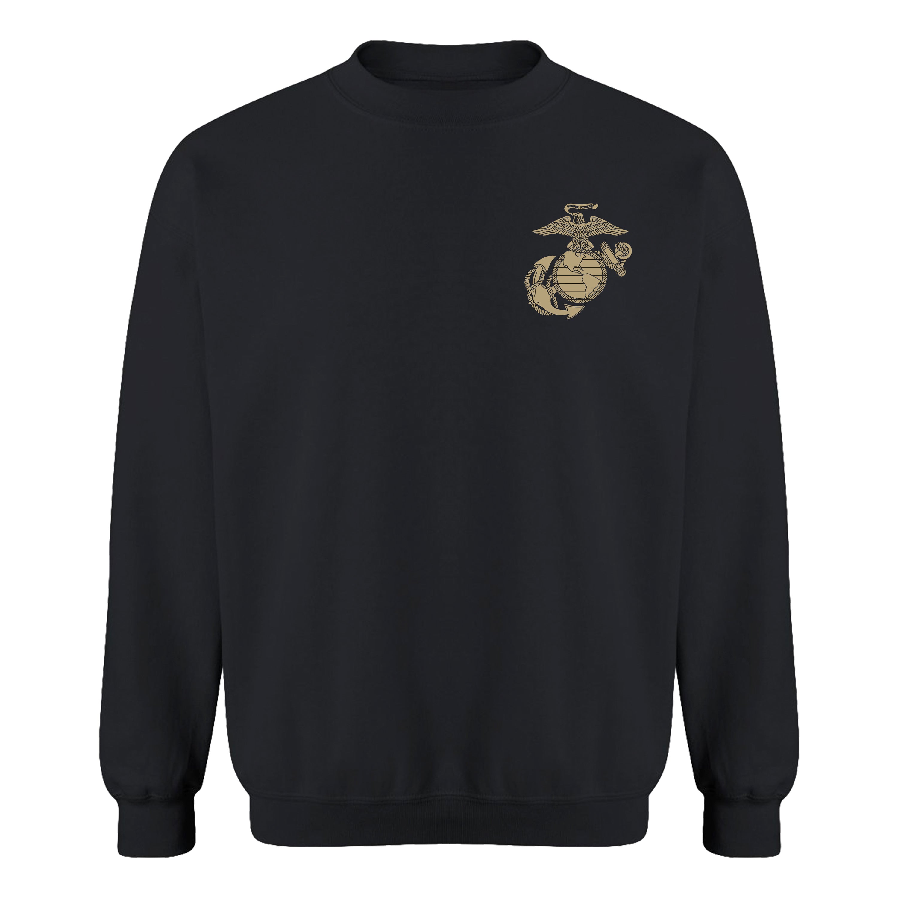 Black USMC 251st Birthday Battle Ready sweatshirt with Vintage Eagle Globe and Anchor chest seal