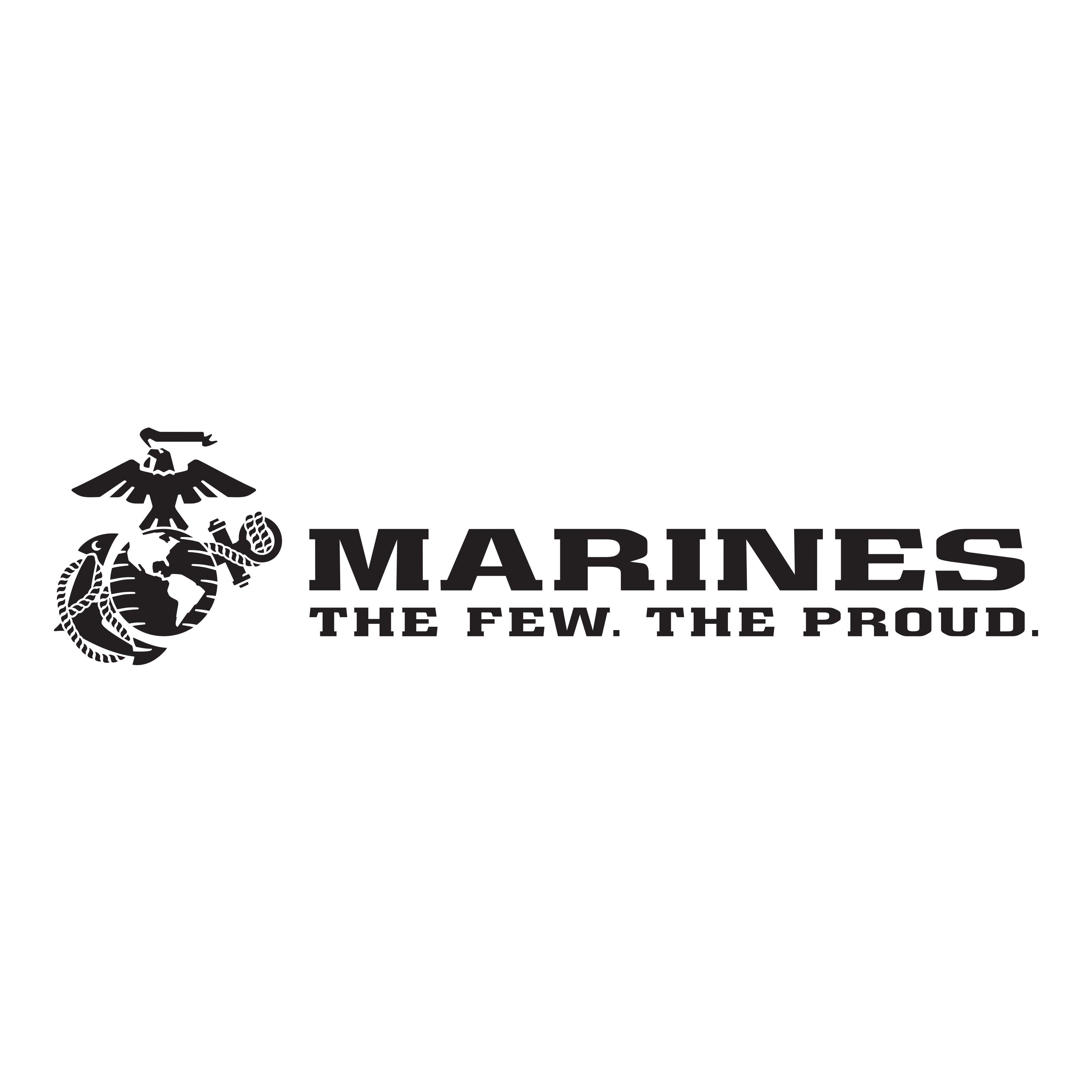 USMC Eagle Globe Anchor and The Few The Proud slogan