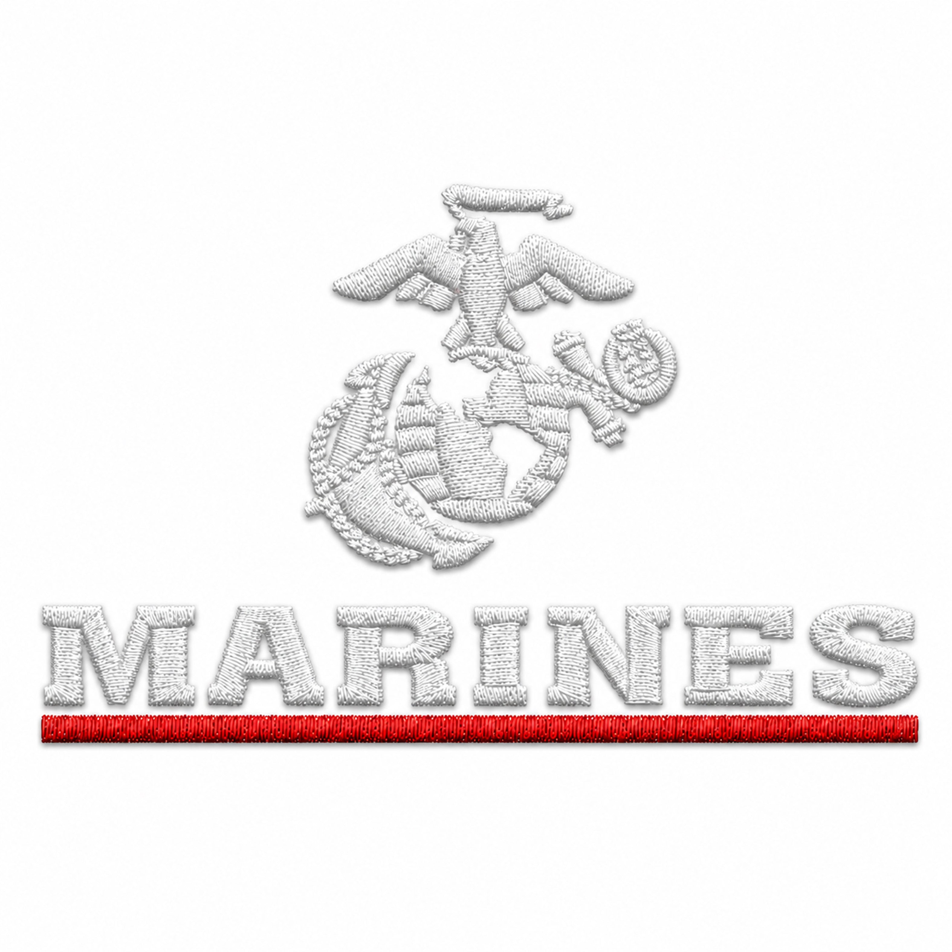 Limited Edition Marines Red Line EGA Embroidered Denim Shirt Jacket