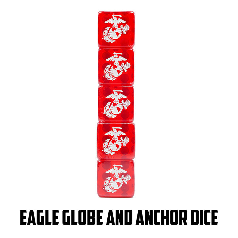 USMC Playing Cards with Marine Corps Dice