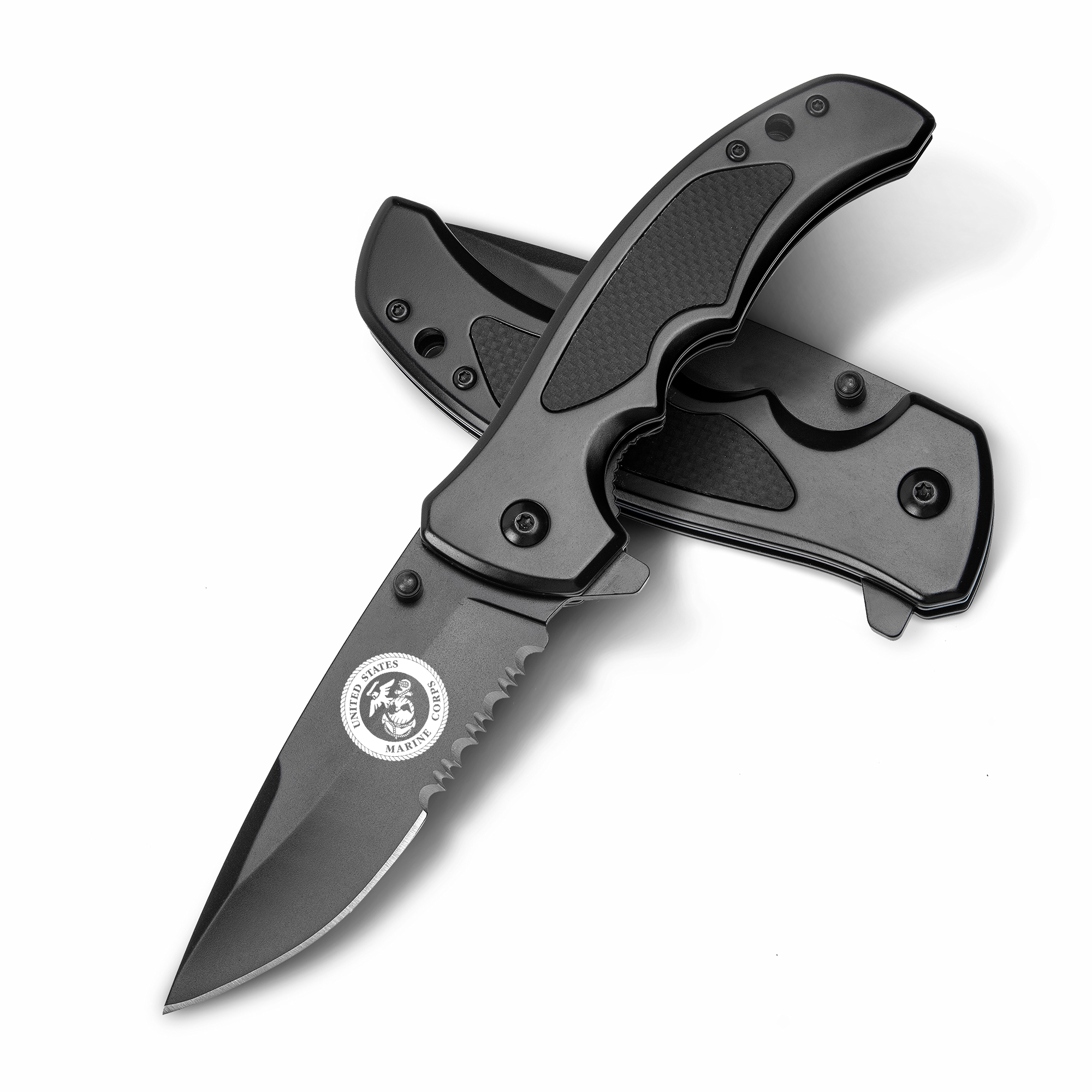 USMC MVP 1805-SOT Black Stealth Tactical Pocket Knife
