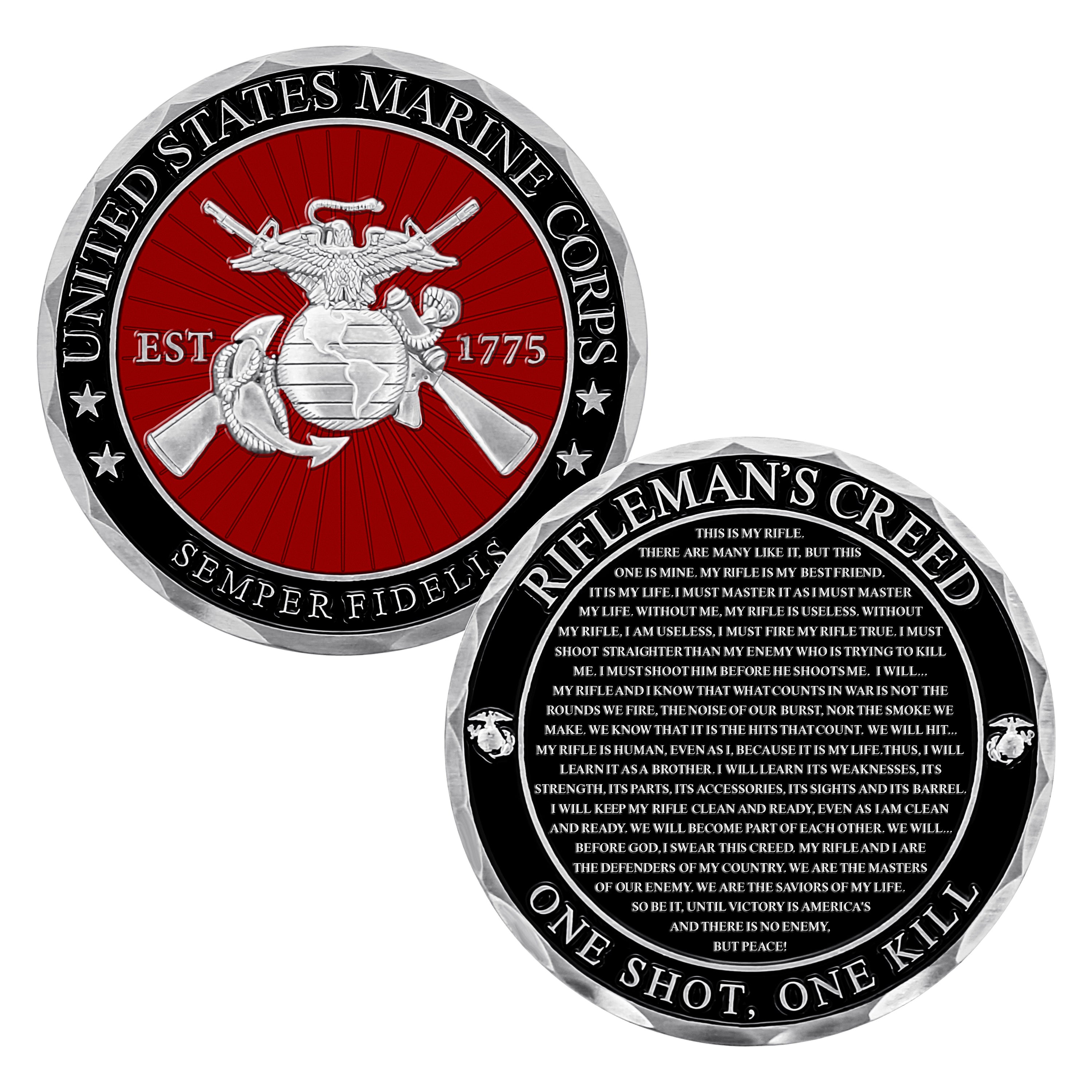 usmc riflemans creed coin