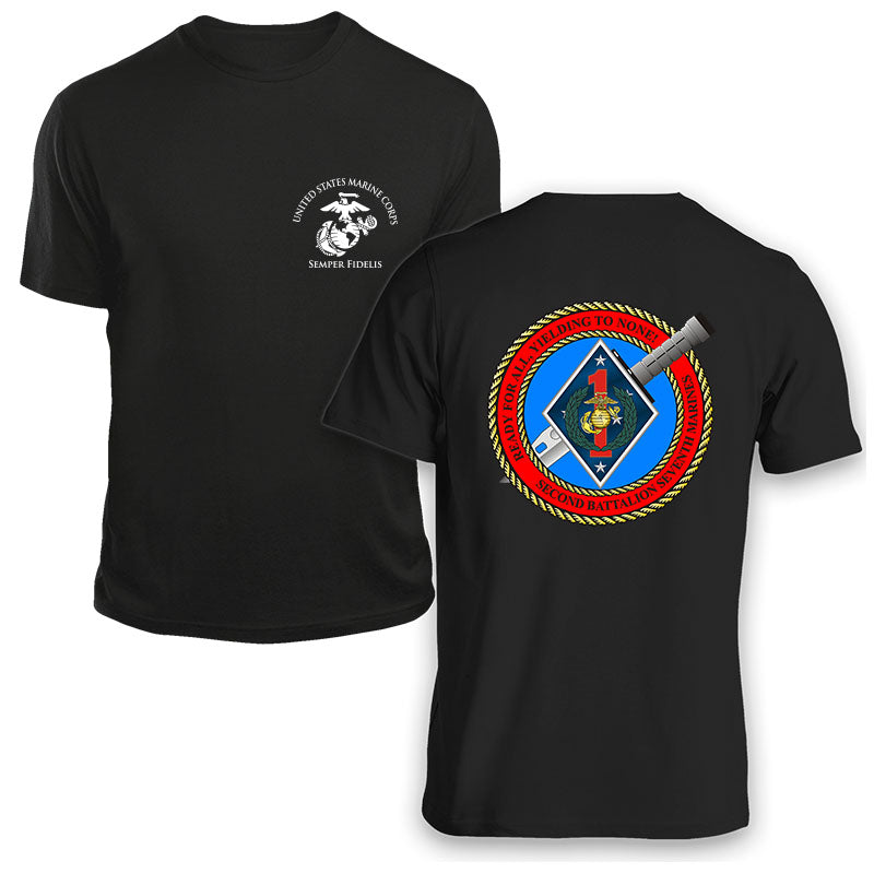 2nd Bn 7th Marines Unit T-Shirt