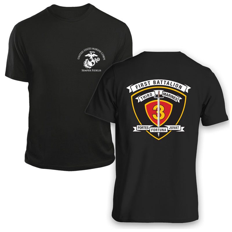1st Bn 3rd Marines Unit T-Shirt - Gifts for Marines