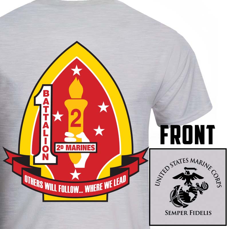 1st Bn 2nd Marines Unit T-Shirt