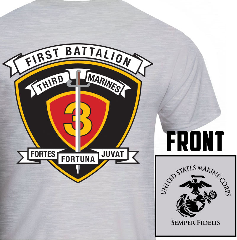 1st Bn 3rd Marines Unit T-Shirt - Gifts for Marines