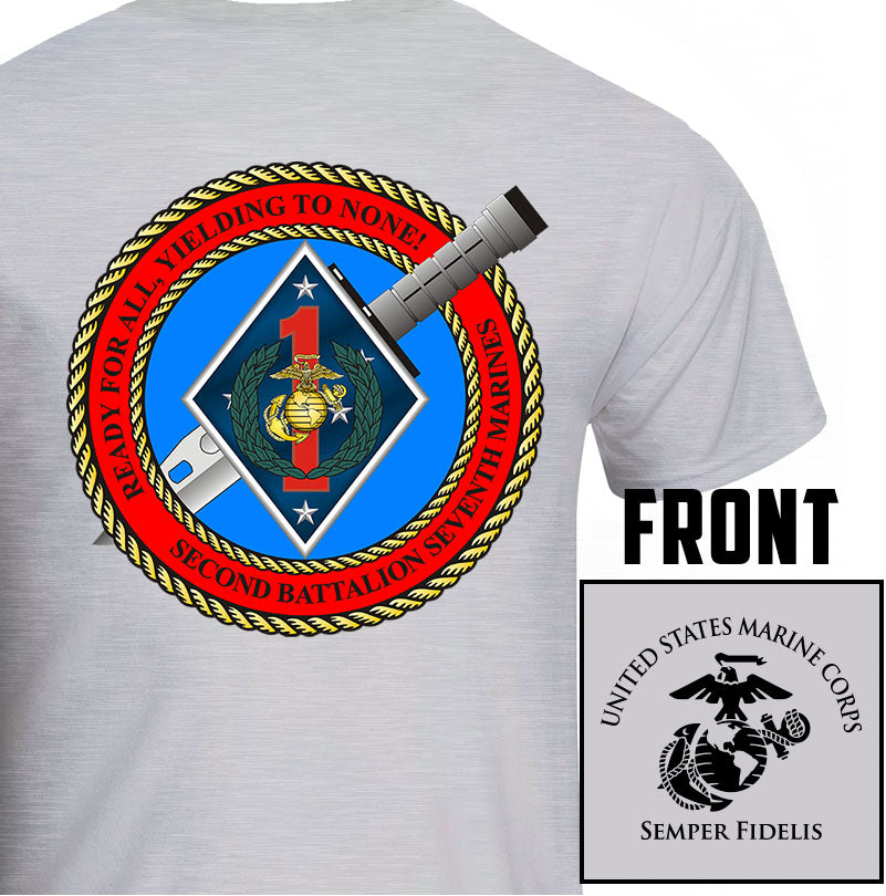 2nd Bn 7th Marines Unit T-Shirt