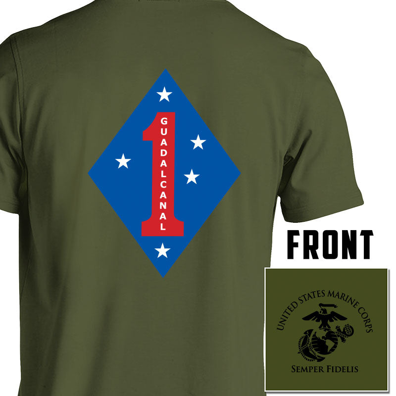 1st Marine Division (1st MARDIV) Unit T-Shirt
