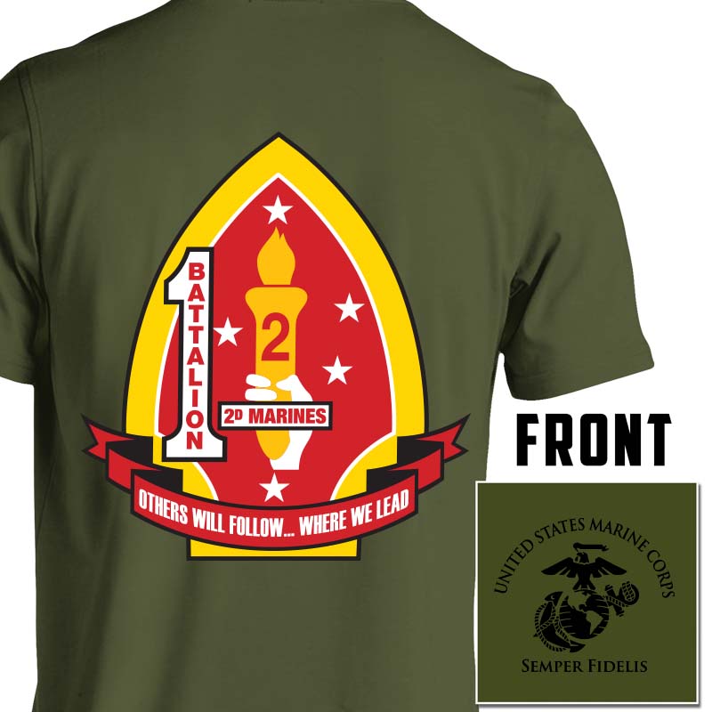 1st Bn 2nd Marines Unit T-Shirt