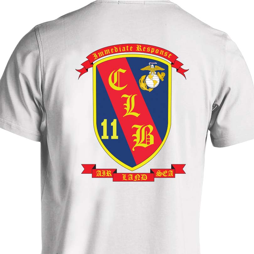 CLB-11 USMC Unit T-Shirt-Combat Logistics Battalion 11