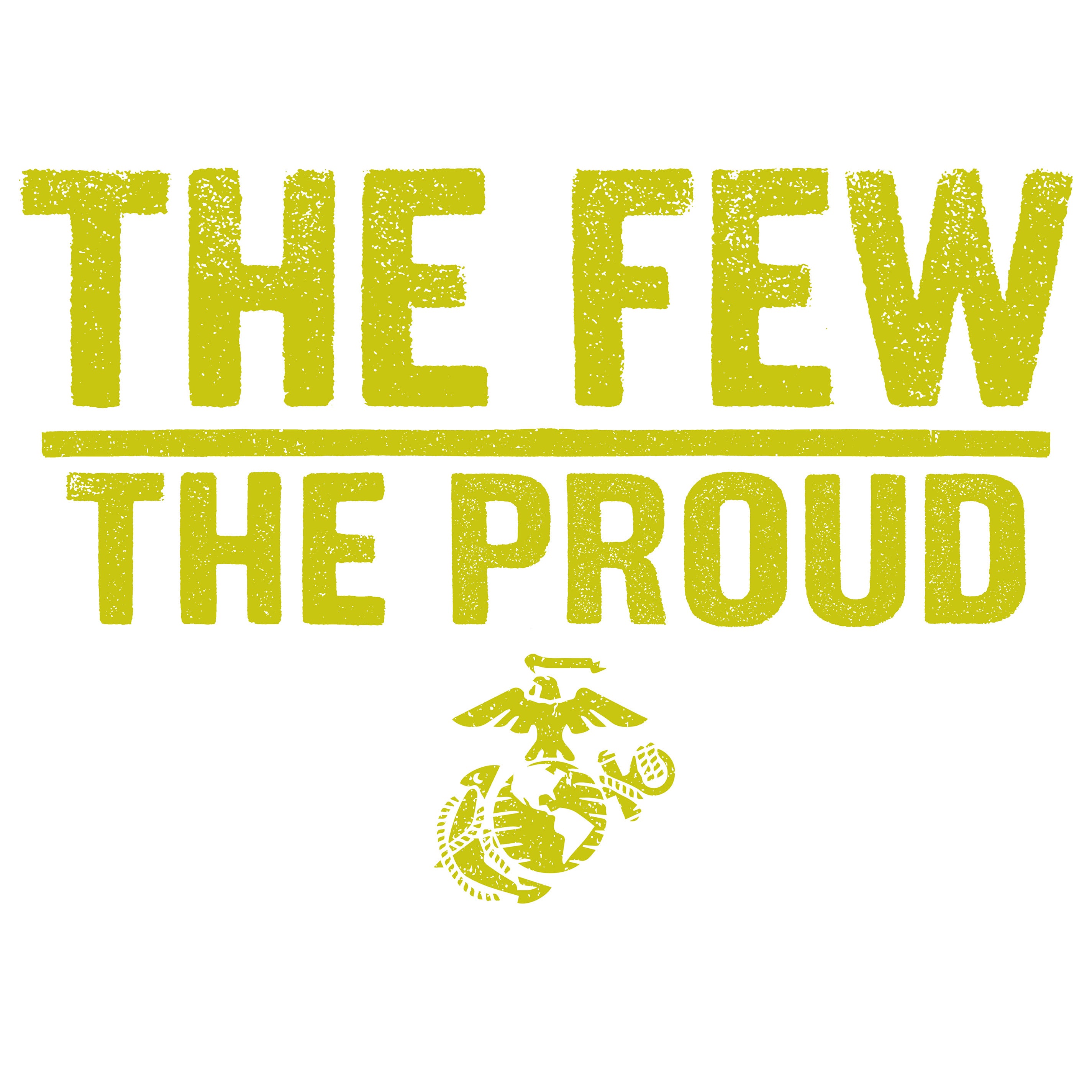 Marines The Few The Proud Safety Yellow T-shirt