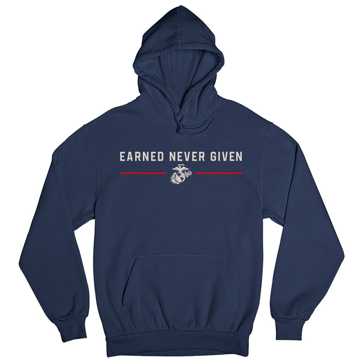 USMC The Title Is Earned Never Given Hoodie