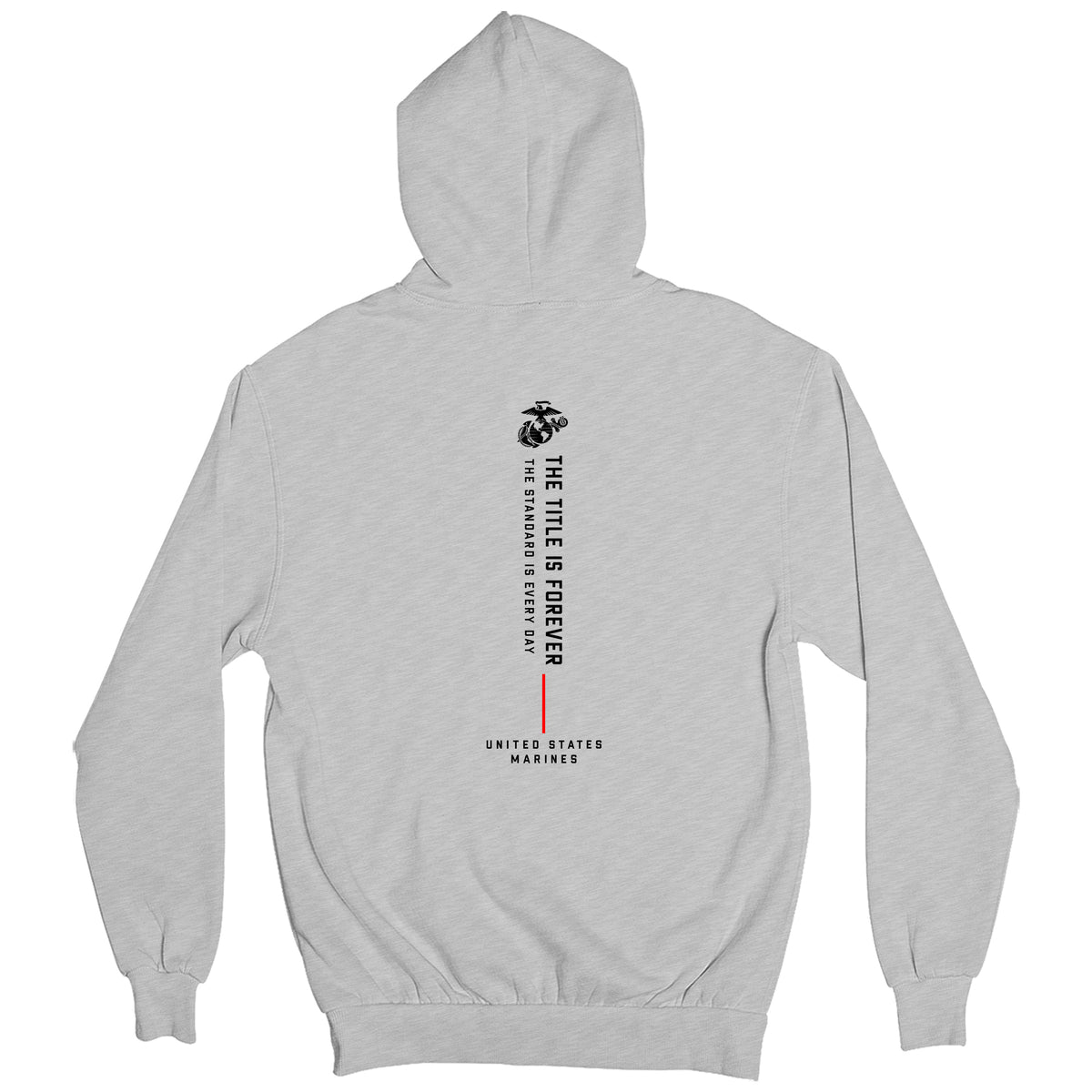 USMC The Title Is Earned Never Given Hoodie
